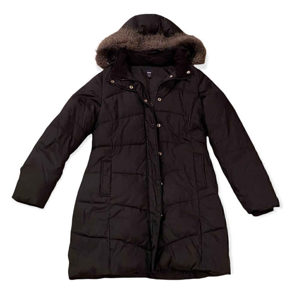 EUC GAP hooded winter jacket in black